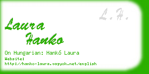 laura hanko business card